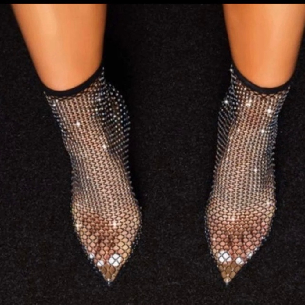 Fishnet heels